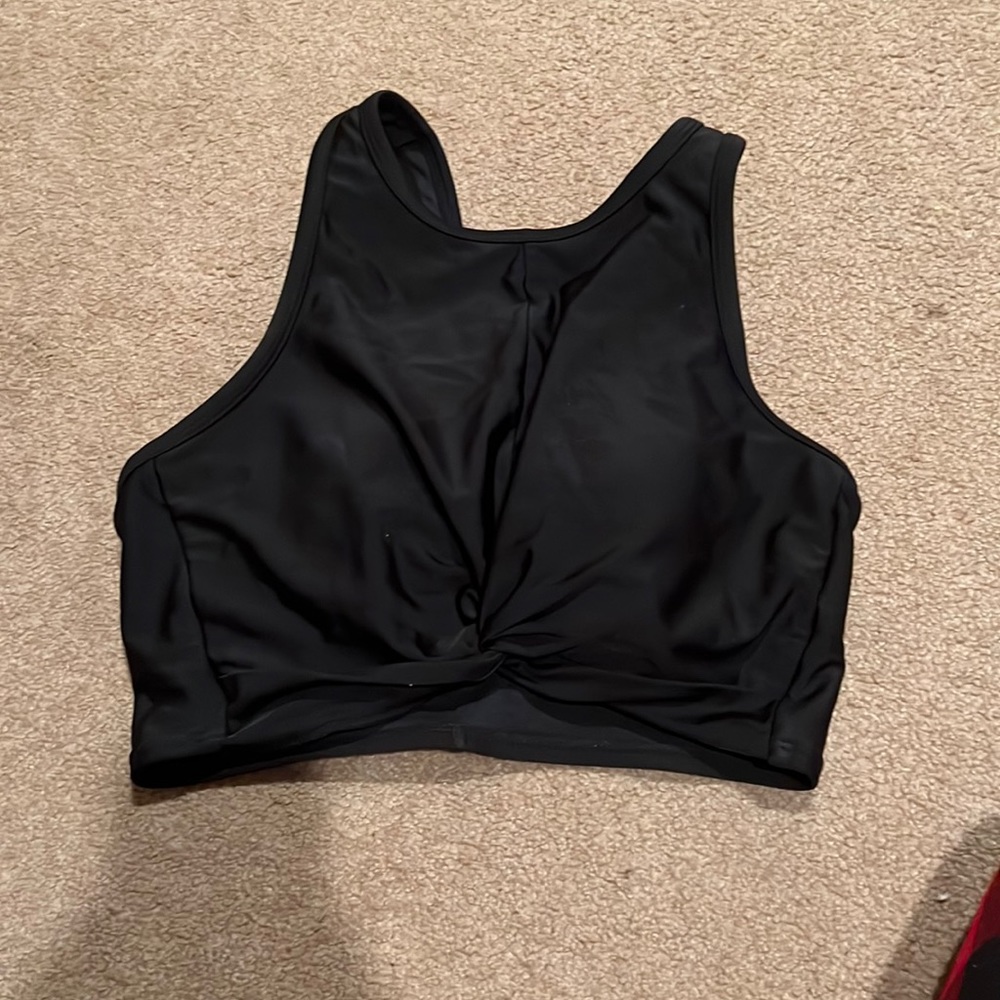 This bathing suit has been worn twice.